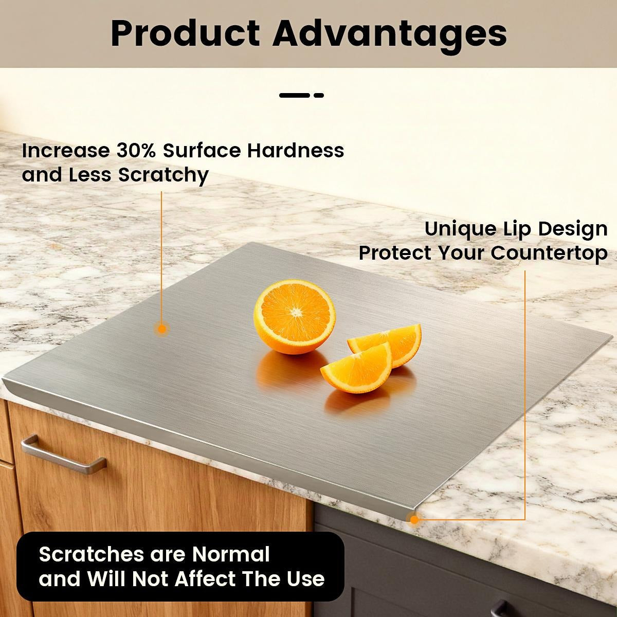 Stainless steel cutting board