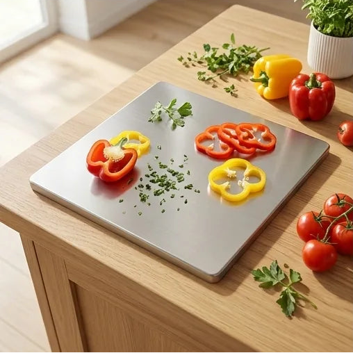 Stainless steel cutting board